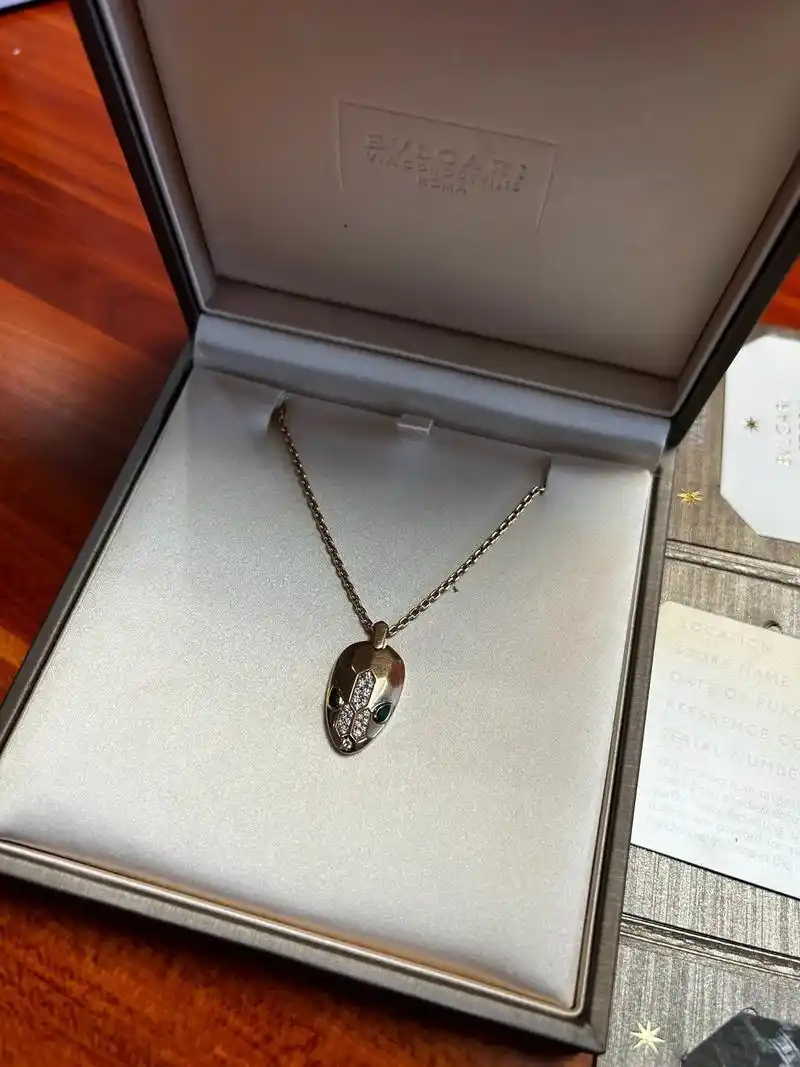 bvlgari宝格丽蛇头项链[色]绿眼钻石蛇头项链 19# - 抖音