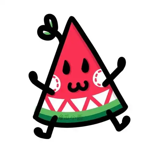 头像瓜小西西瓜q版卡通可爱涂鸦夏天