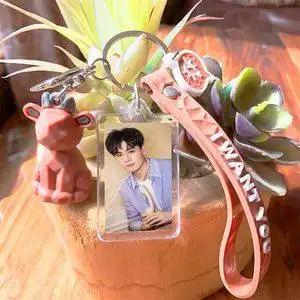 胡一天周边钥匙扣挂件饰品diy照片定制手办生日礼物卡通玩偶应援