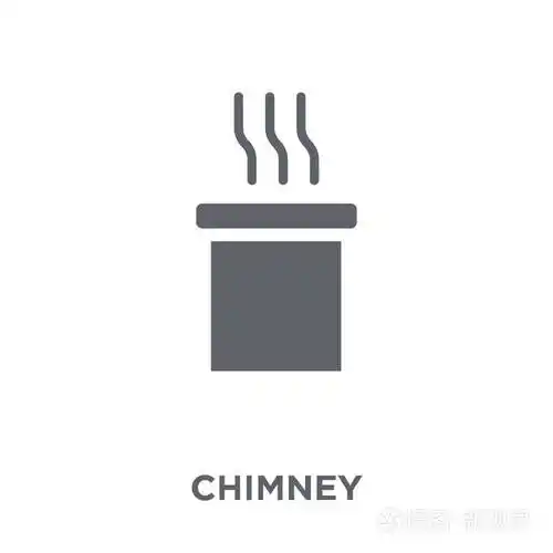烟囱图标.烟囱设计的概念从收藏.简单的元素向量例证在白色背景