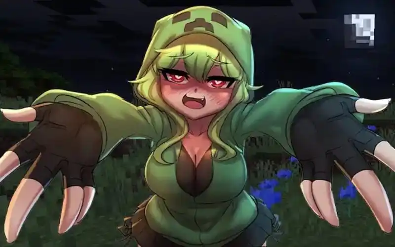 mc娘4:苦力怕酱想要抱抱(我拒绝)_我的世界