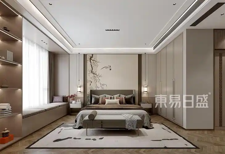 当前位置:>首页>装修案例>汇丰大厦338现代新中式风案例>更多卧室装修