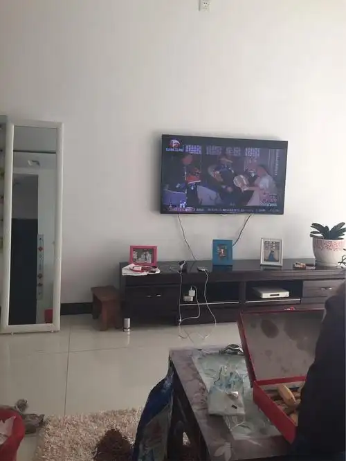 在家看电视