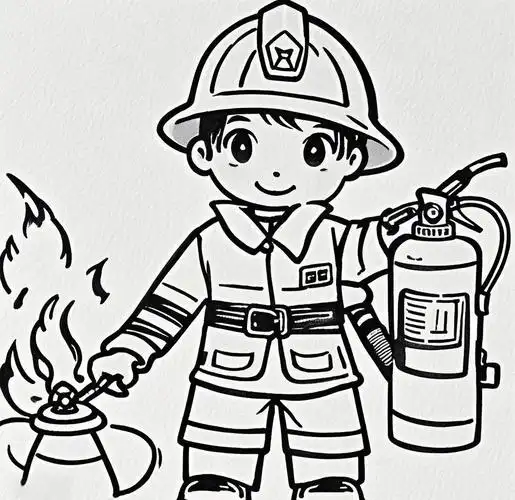 消防主题绘画创作指南:防范火灾与简笔画素材的完美结合