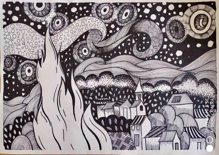 德州市第十一中学2021迎元旦美术作品展