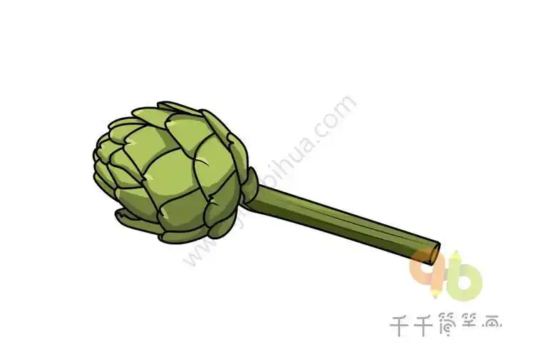 大花藿香蓟简笔画