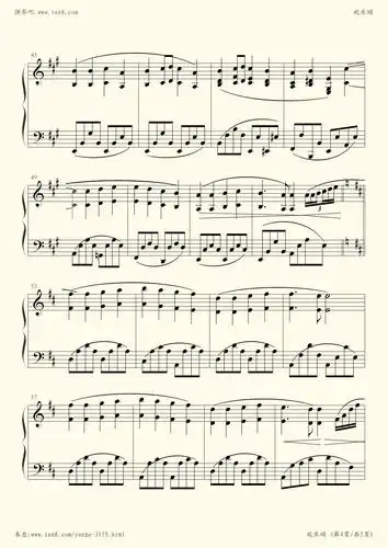 钢琴谱 - 欢乐颂(克莱德曼演奏版本)