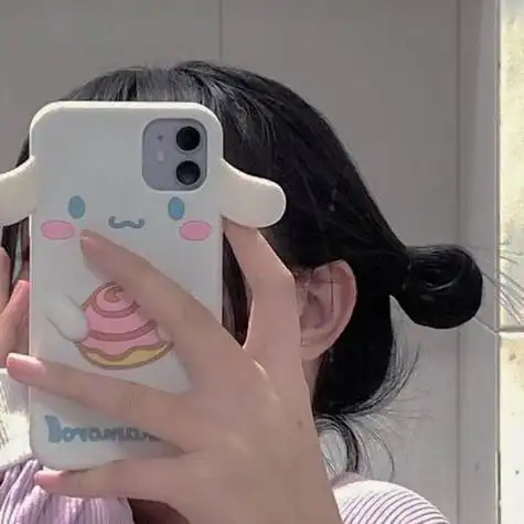 真人女生头像ins手机挡脸 图文