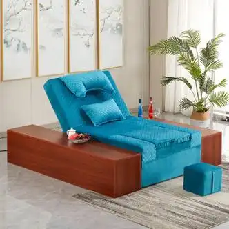 小米石足疗床 足浴沙发足疗床泡脚按摩床一体电动洗脚采耳床沐足躺椅