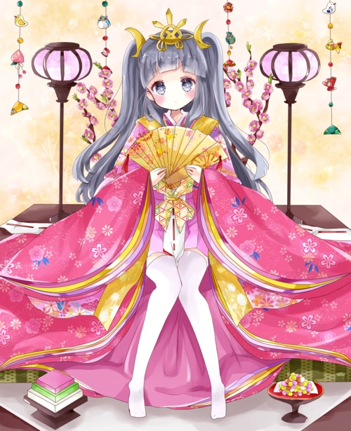 二次元 古风 少女 和服