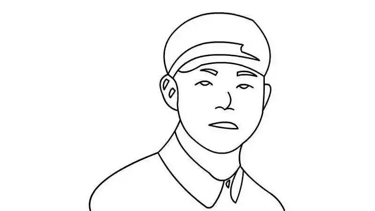 雷锋简笔画图片英雄人物雷锋简笔画简笔画英雄头像图片爱国英雄人物简