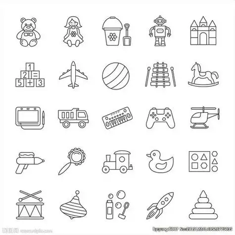 益智玩具积木儿童玩具简笔画分享小汽车的简笔画要怎么画儿童玩具手绘