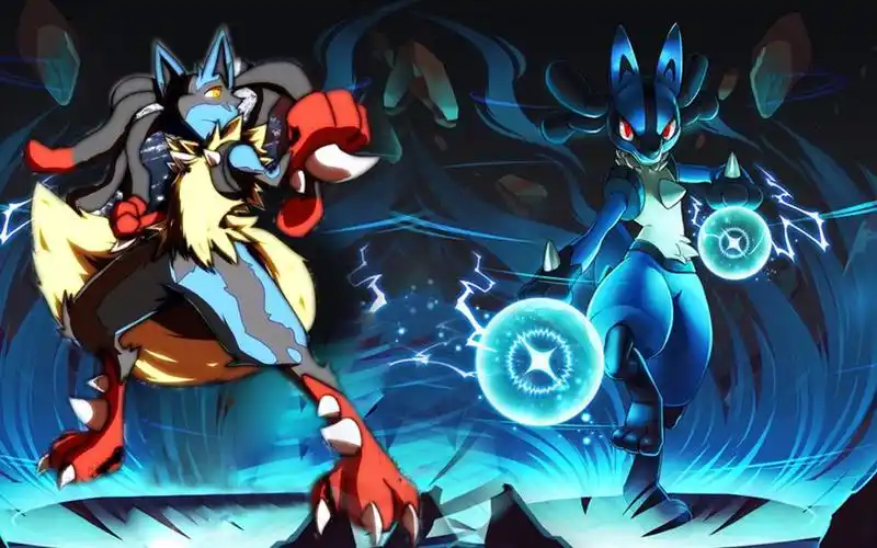 拥有波导能力的路卡利欧,实力强劲,主角皮卡丘惨遭被虐