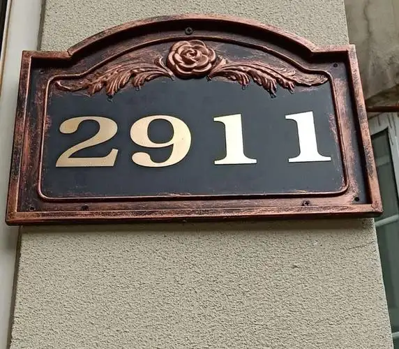 定制 欧式铁艺别墅门牌号码牌广告牌挂牌家用创意定做高档小区幢栋牌