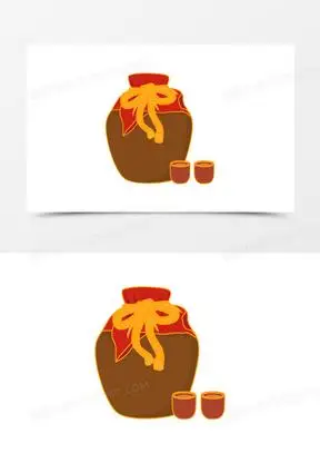 古代酒坛子图片高清卡通