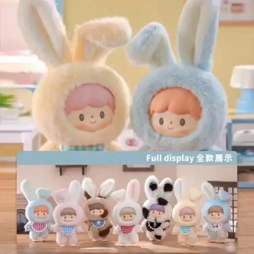现货卓大王delicious bunny美味兔兔系列搪胶毛绒挂件盲盒潮玩兔