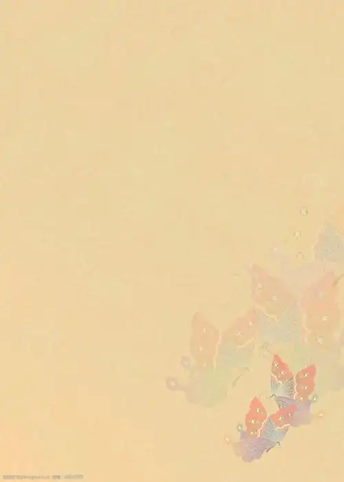 淡雅单页简约蝶状素材图片