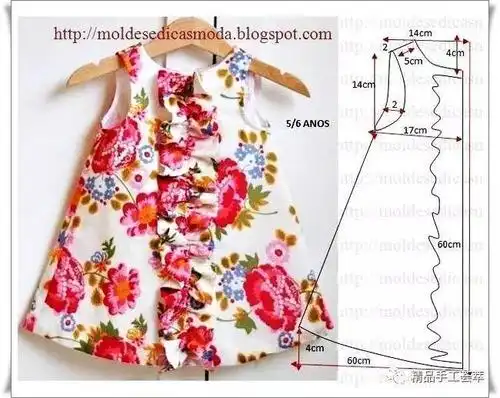 精品女童连衣裙裁剪图纸多款