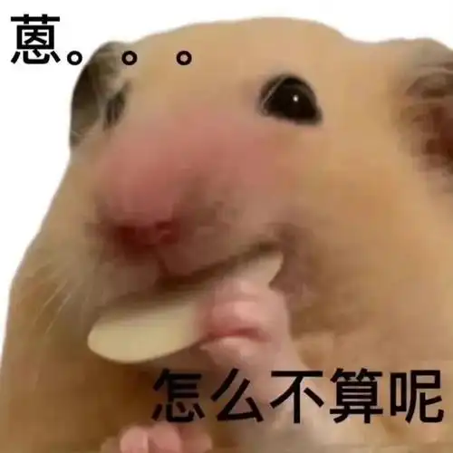 蒽怎么不算呢小仓鼠表情包仓鼠不算表情