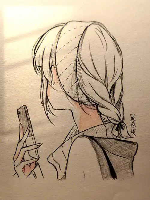 手绘临摹带过程