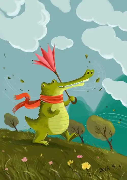 小鳄鱼|插画|插画习作|海之幽贝 - 原创作品 - 站酷 (zcool)