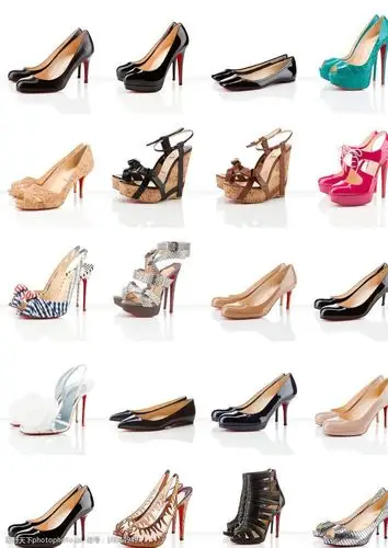 时尚红底高跟鞋图片