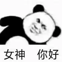 女神你好(熊猫头表情包)_熊猫_女神_你好表情