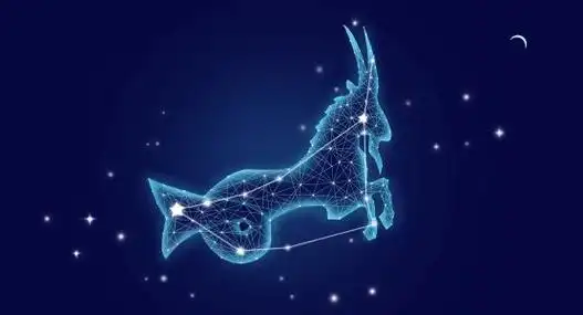 蓝色摩羯座占星图