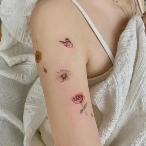 5厘米这里是售细节#女生花臂  #花臂纹身  #小清新纹身  #纹身也清新