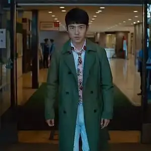 秋季刘昊然同款过膝风衣唐人街探案三男士双排扣气质风衣长款外套