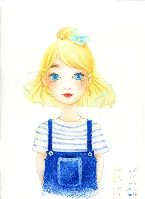 彩铅 女生系列