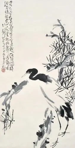 0142 松鹤图 纸本