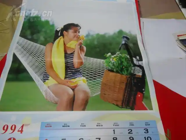 【图】94年挂历---泳装-性感美女-明星挂历【只剩下7张--52x76cm】,拍