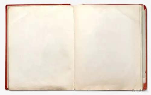 打开的空白书籍png素材透明免抠图片-其他元素