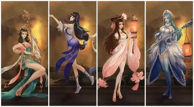 王者四美杨玉环王昭君西施貂蝉