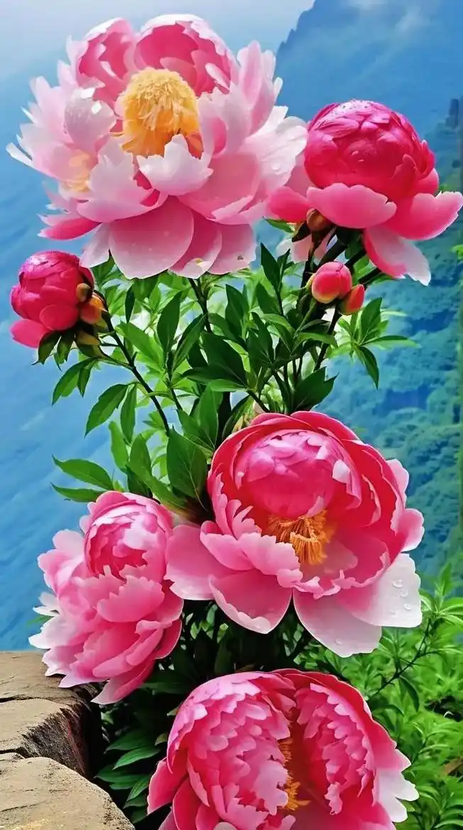 要想感受超脾凡尘的天香国色,就去观赏牡丹怒放