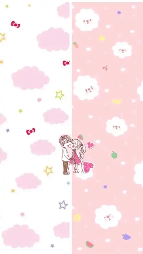 情侣聊天背景图