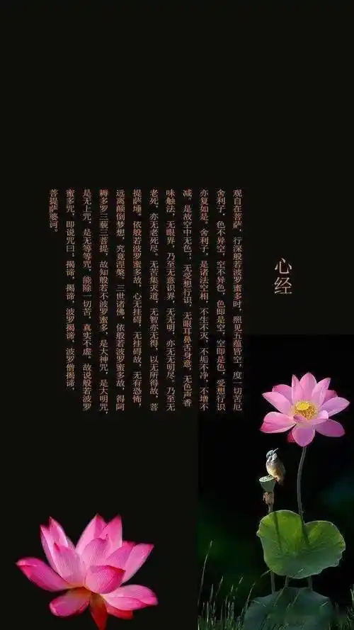 般若波罗蜜多心经心译