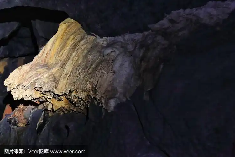 地下的,菲律宾,洞穴,巴拉望,岩层