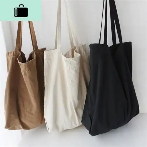 lake女士单肩包视频介绍_慵懒风帆布包女chic韩国大容量加厚水洗小众