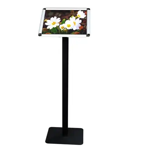 典艺立式金属展示架指示牌广告牌菜单架导向立牌酒店商场落地式a3