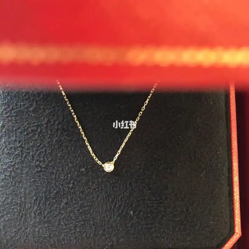卡地亚 cartier 卡地亚单钻项链_首饰_配饰