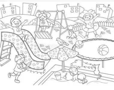 怎样画简笔画健身器材跑步器我的社区简笔画彩色社区蓝图简笔画我们的