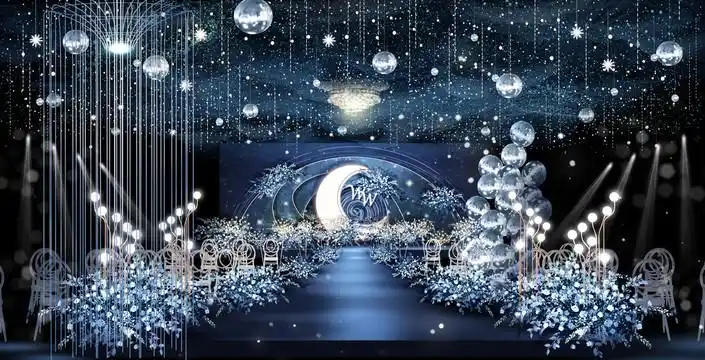 星空主题婚礼图片