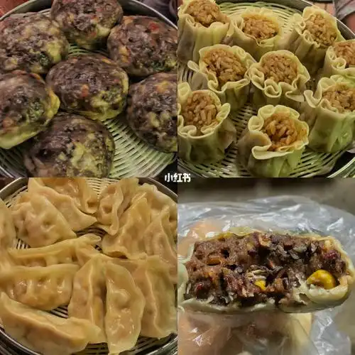 的味道他们家还有水饺,肉包,蒸饺和烧麦感觉他们家的烧麦比较干#粘