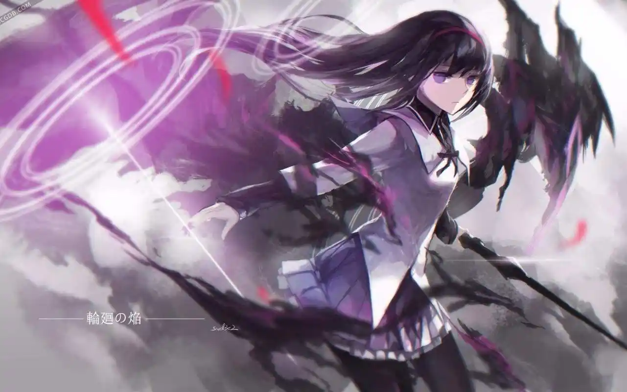 变成了冷峻的感觉,可以说,黑长直的晓美焰总露着一股说不上来的邪气