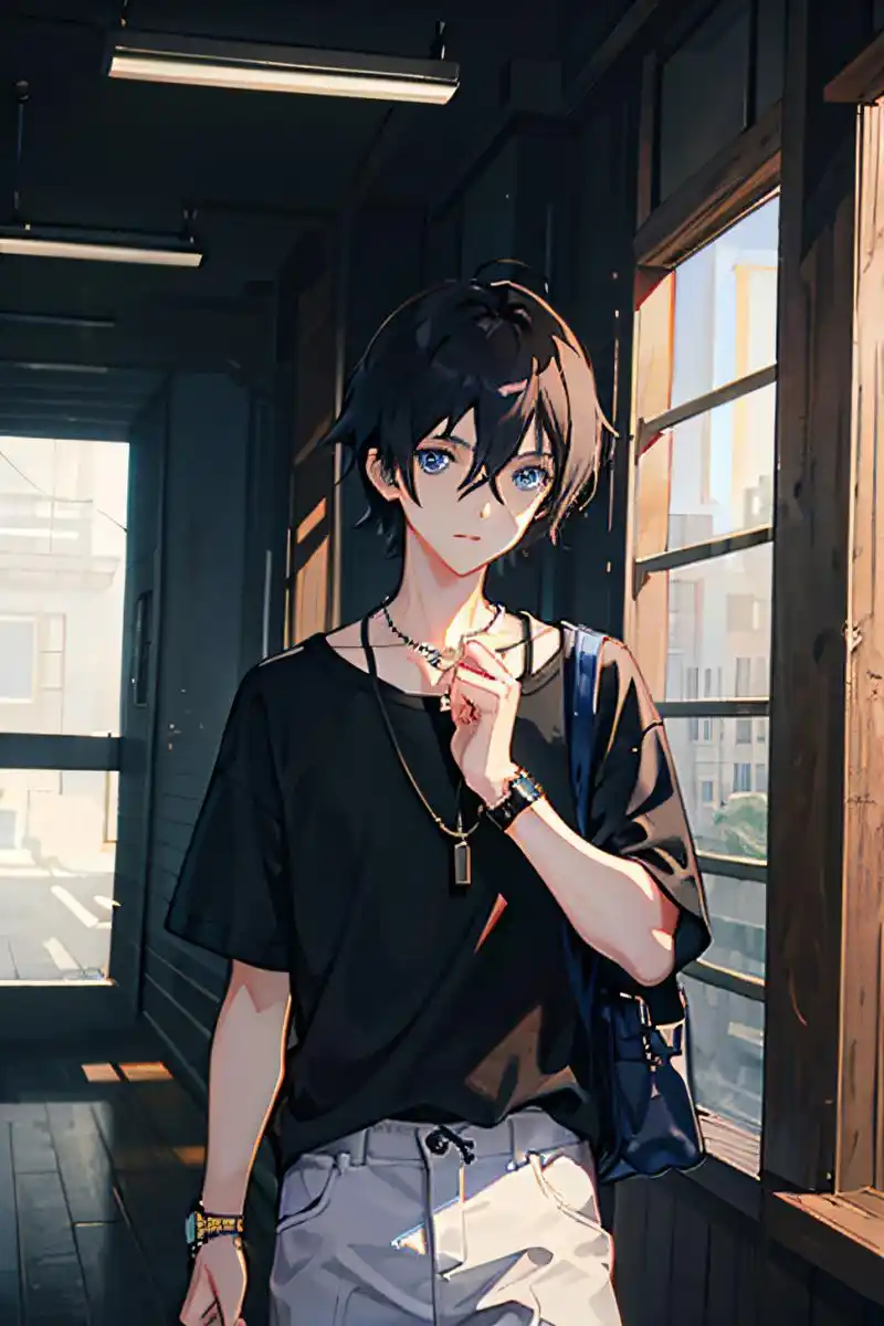 帅帅的小男生#二次元美男子