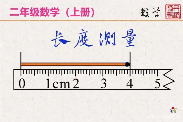 2,二年级数学上册,长度单位——用厘米作单位量长度