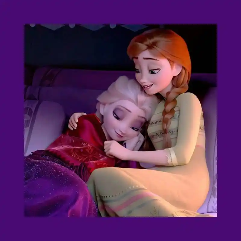 冰雪奇缘头像elsanna篇 !真的超羡慕这样的姐妹情!