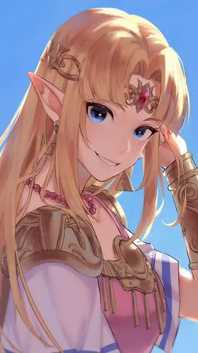 动漫欧美古代精灵少女个性插画手机壁纸